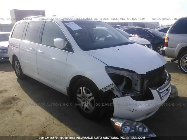 5FNRL38617B456772 - 2007 HONDA ODYSSEY EXL თეთრი ფოტო 1