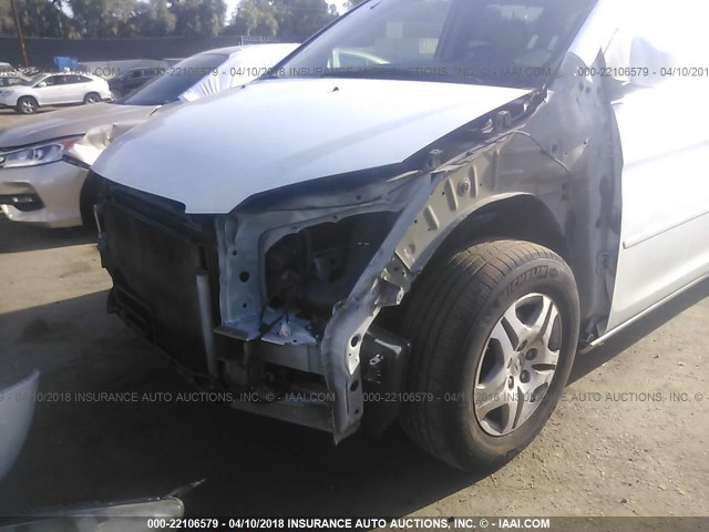 5FNRL38617B456772 - 2007 HONDA ODYSSEY EXL თეთრი ფოტო 6