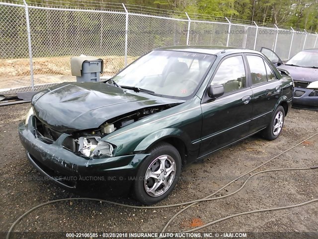 JM1BJ2228Y0270105 - 2000 MAZDA PROTEGE DX/LX GREEN photo 2