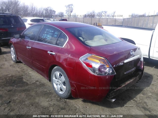 1N4AL21E87C129376 - 2007 NISSAN ALTIMA 2.5/2.5S RED photo 3