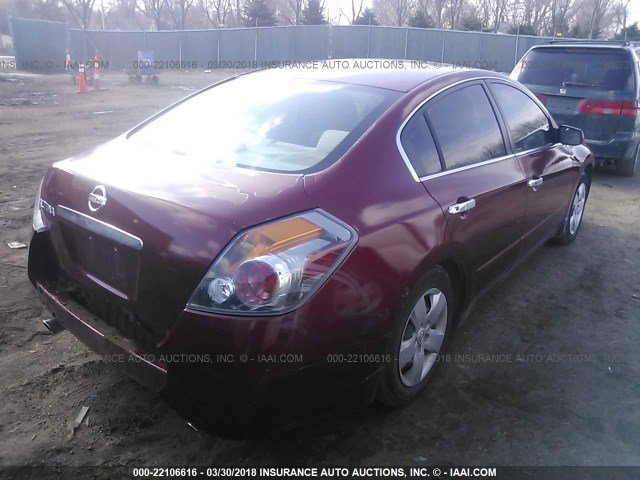 1N4AL21E87C129376 - 2007 NISSAN ALTIMA 2.5/2.5S RED photo 4