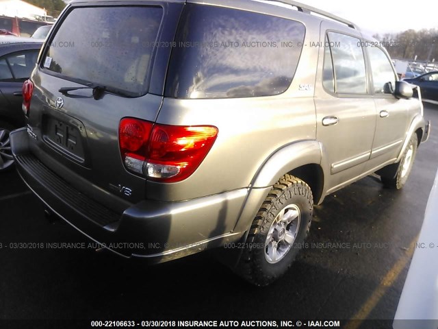 5TDZT34A96S270188 - 2006 TOYOTA SEQUOIA SR5 GRAY photo 4