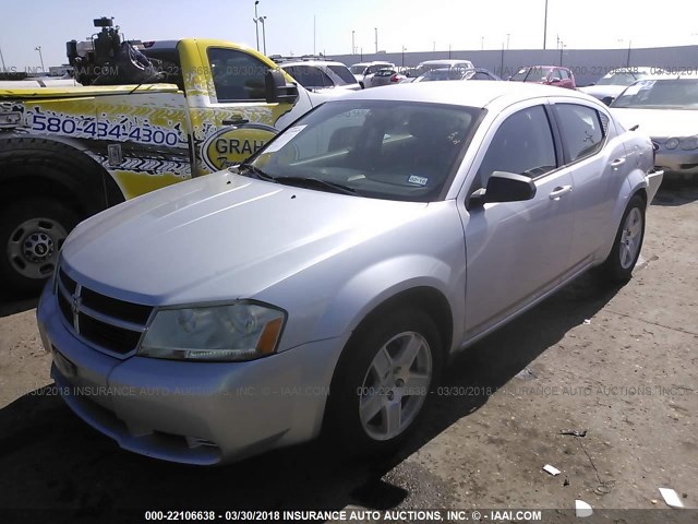 1B3LC46B29N500568 - 2009 DODGE AVENGER SE/SXT SILVER photo 2