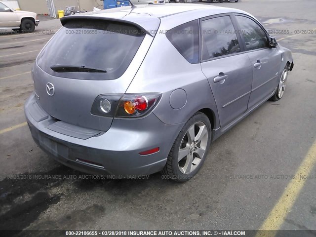 JM1BK143X51328282 - 2005 MAZDA 3 HATCHBACK GRAY photo 4