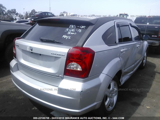 1B3HB48A29D191526 - 2009 DODGE CALIBER SXT SILVER photo 4