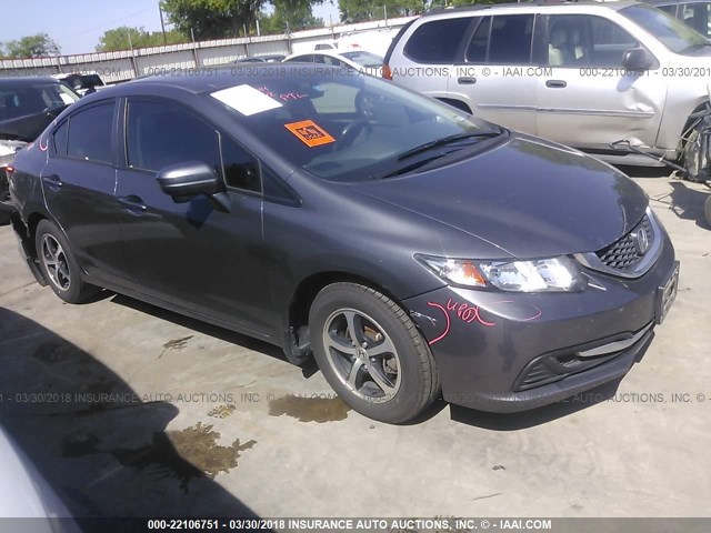 2HGFB2F75FH556668 - 2015 HONDA CIVIC SE GRAY photo 1