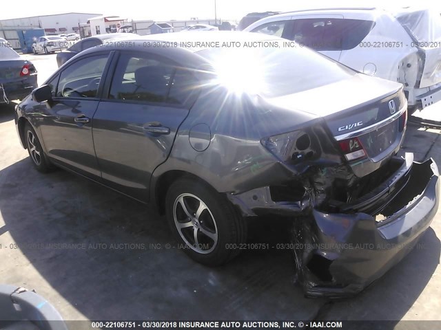 2HGFB2F75FH556668 - 2015 HONDA CIVIC SE GRAY photo 3