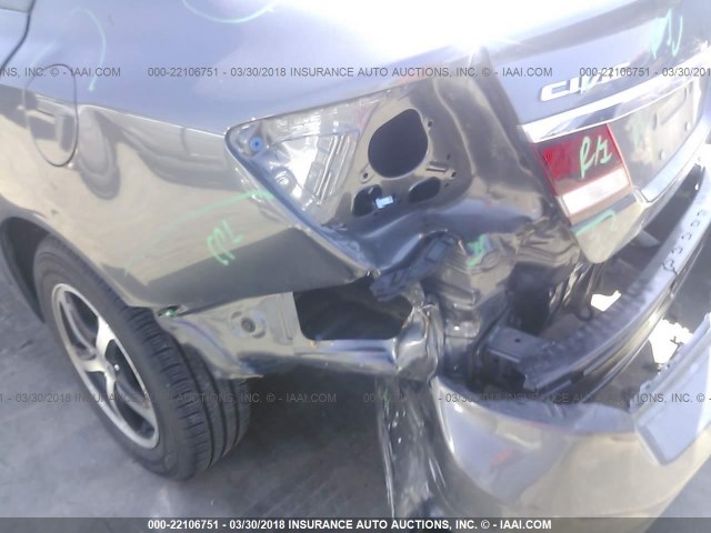 2HGFB2F75FH556668 - 2015 HONDA CIVIC SE GRAY photo 6