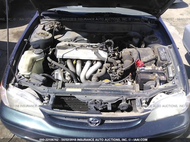 1NXBR12E3XZ250005 - 1999 TOYOTA COROLLA VE/CE/LE GREEN photo 10