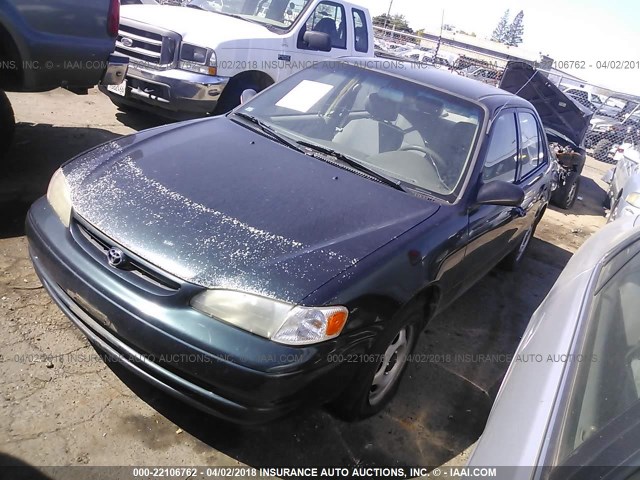 1NXBR12E3XZ250005 - 1999 TOYOTA COROLLA VE/CE/LE GREEN photo 2