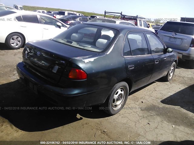 1NXBR12E3XZ250005 - 1999 TOYOTA COROLLA VE/CE/LE GREEN photo 4