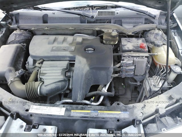 1G8AK55B66Z191167 - 2006 SATURN ION LEVEL 3 GRAY photo 10