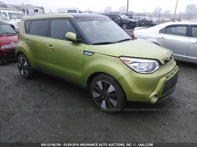 KNDJX3A58E7735724 - 2014 KIA SOUL ! GREEN photo 1