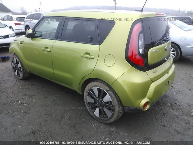 KNDJX3A58E7735724 - 2014 KIA SOUL ! GREEN photo 3