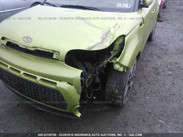 KNDJX3A58E7735724 - 2014 KIA SOUL ! GREEN photo 6