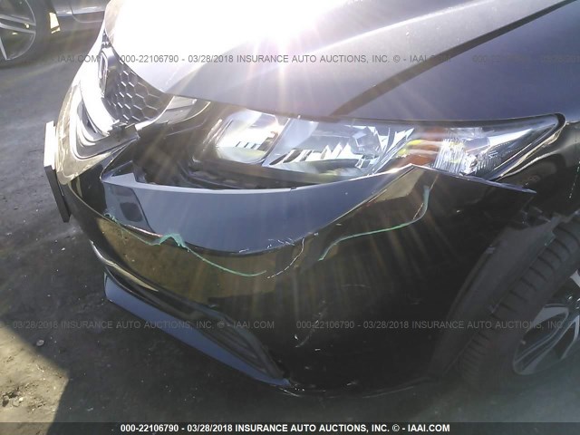 19XFB2F82DE212439 - 2013 HONDA CIVIC EX BLACK photo 6