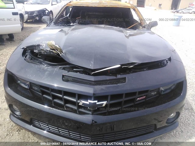 2G1FK1EJ9D9229616 - 2013 CHEVROLET CAMARO 2SS BLACK photo 6