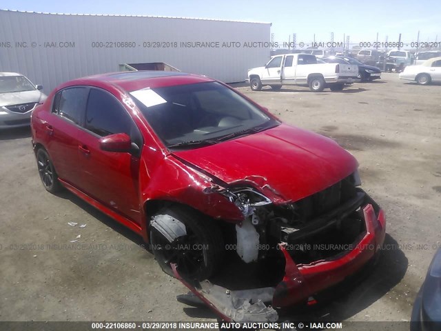 3N1AB6AP3CL693511 - 2012 NISSAN SENTRA 2.0/2.0S/SR/2.0SL RED photo 1