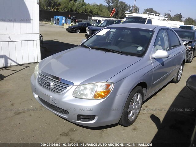 KNAFE121075450507 - 2007 KIA SPECTRA EX/LX SILVER photo 2