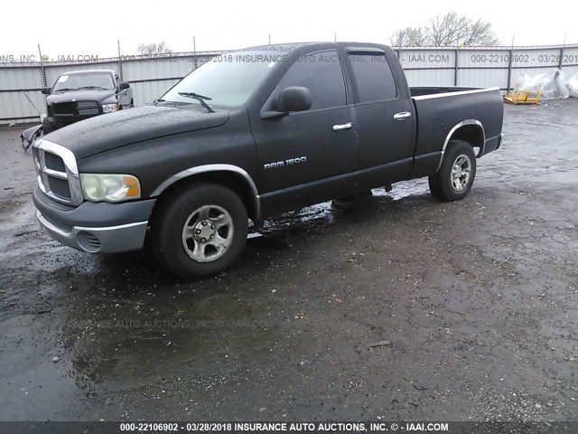 3D7HA18N52G191909 - 2002 DODGE RAM 1500 BLACK photo 2