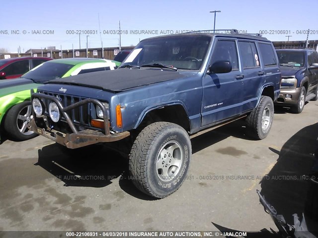 1J4FF68S5XL612571 - 1999 JEEP CHEROKEE SPORT/CLASSIC ტალღისფერი ფოტო 2