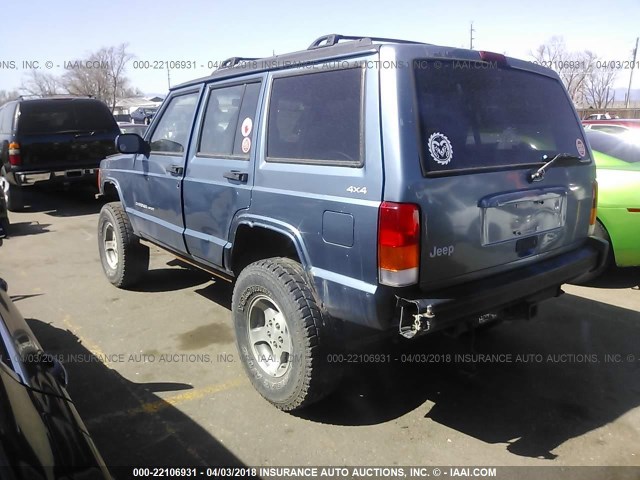 1J4FF68S5XL612571 - 1999 JEEP CHEROKEE SPORT/CLASSIC TEAL photo 3