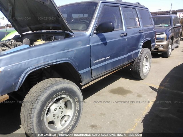 1J4FF68S5XL612571 - 1999 JEEP CHEROKEE SPORT/CLASSIC ტალღისფერი ფოტო 6