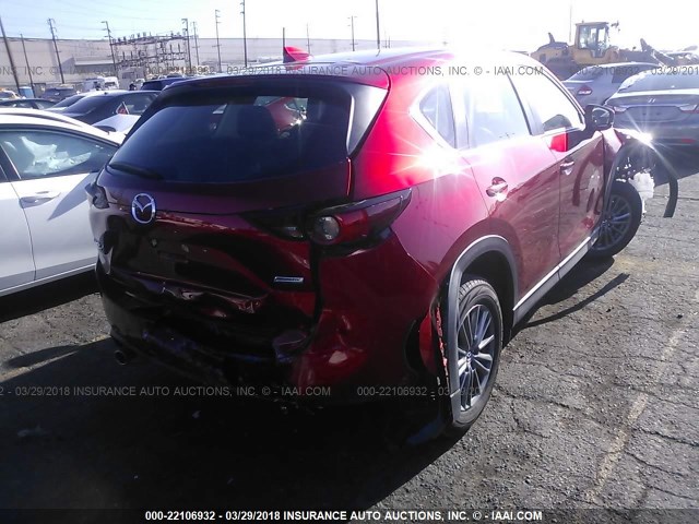 JM3KFBBL7H0158672 - 2017 MAZDA CX-5 SPORT RED photo 4