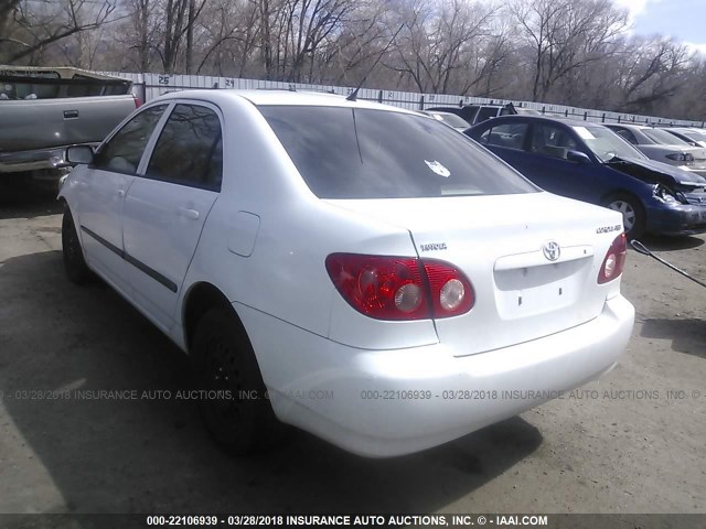 1NXBR32E35Z513635 - 2005 TOYOTA COROLLA CE/LE/S WHITE photo 3