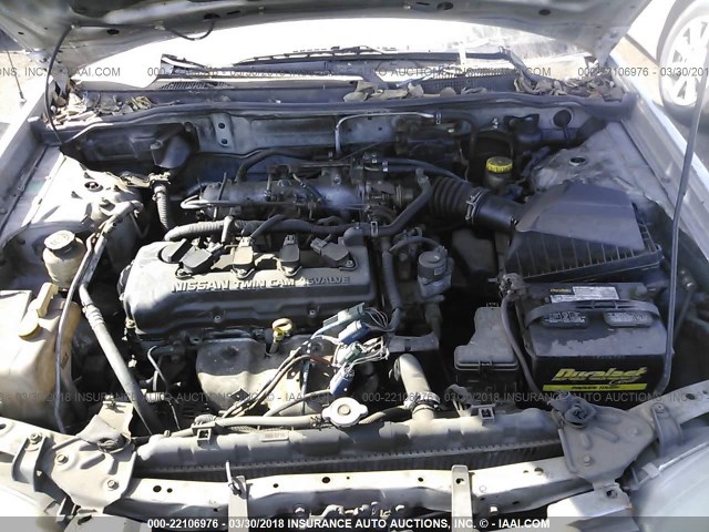 3N1CB51D82L603387 - 2002 NISSAN SENTRA XE/GXE SILVER photo 10