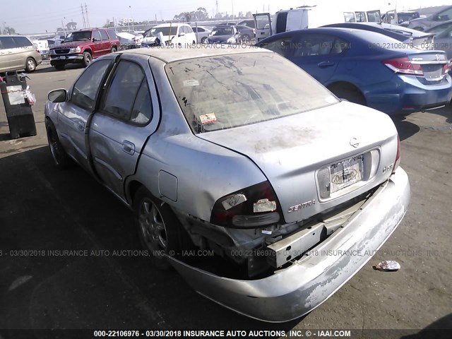 3N1CB51D82L603387 - 2002 NISSAN SENTRA XE/GXE SILVER photo 3