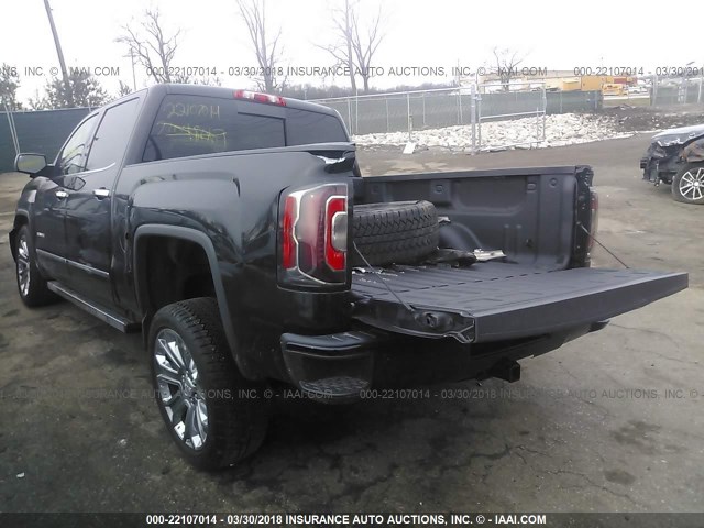 3GTU2PEJ1HG202021 - 2017 GMC SIERRA K1500 DENALI BLACK photo 3