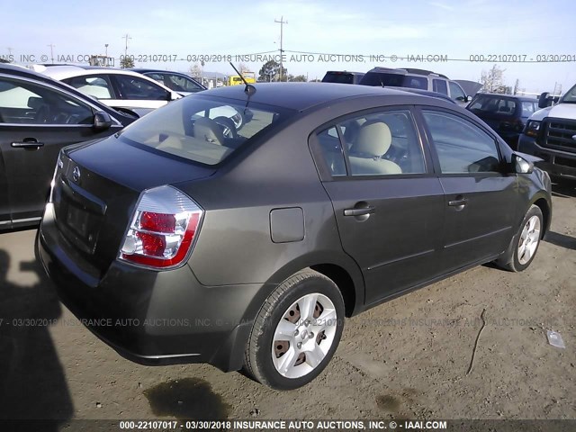 3N1AB61E49L608747 - 2009 NISSAN SENTRA 2.0/2.0S/2.0SL GRAY photo 4