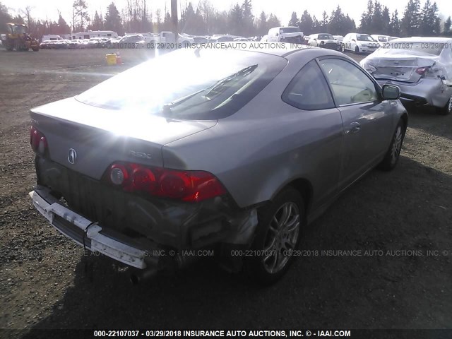 JH4DC54875S008564 - 2005 ACURA RSX TAN photo 4