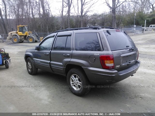 1J4GW58N6YC259851 - 2000 JEEP GRAND CHEROKEE LIMITED GRAY photo 3