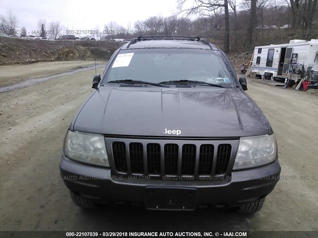 1J4GW58N6YC259851 - 2000 JEEP GRAND CHEROKEE LIMITED GRAY photo 6