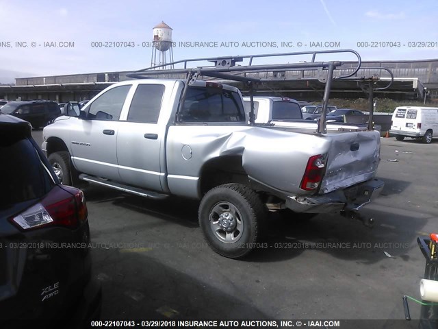 3D7KU28C43G805805 - 2003 DODGE RAM 2500 ST/SLT SILVER photo 3