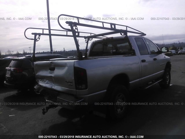 3D7KU28C43G805805 - 2003 DODGE RAM 2500 ST/SLT 银色 照片 4