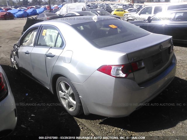 JH4CU2F67AC019345 - 2010 ACURA TSX SILVER photo 3