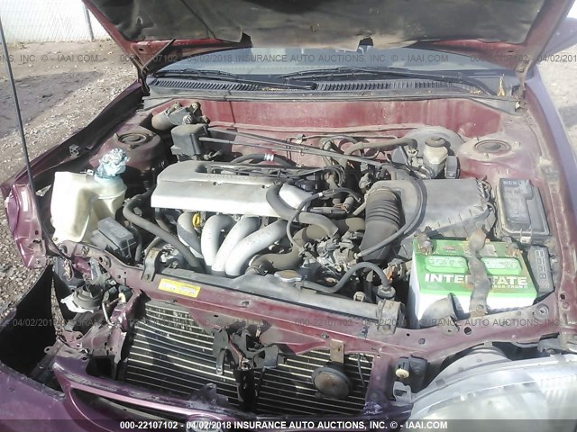 2T1BR18E8WC079386 - 1998 TOYOTA COROLLA VE/CE/LE RED photo 10