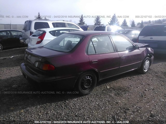 2T1BR18E8WC079386 - 1998 TOYOTA COROLLA VE/CE/LE 红色 照片 4