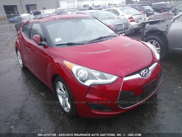 KMHTC6AD4CU034752 - 2012 HYUNDAI VELOSTER RED photo 1