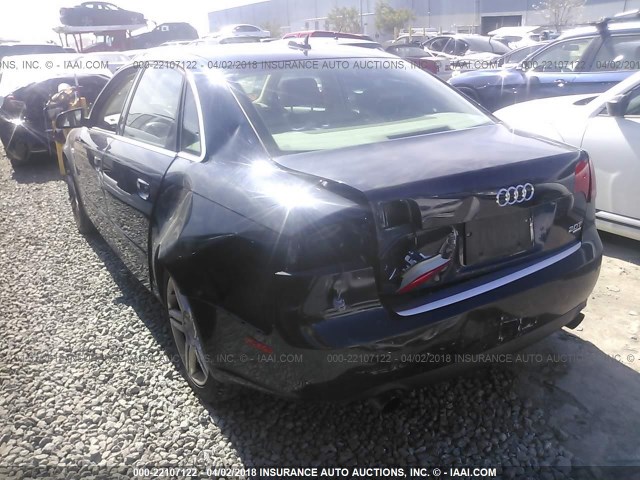 WAUDF78E46A214949 - 2006 AUDI A4 2.0T QUATTRO Dark Blue photo 3