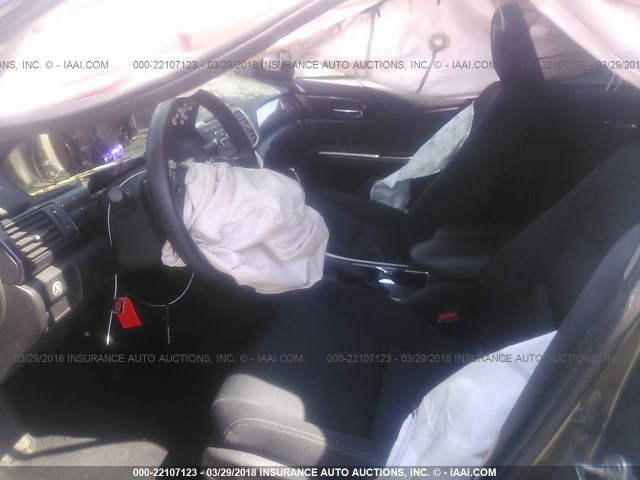 1HGCR2F53FA110403 - 2015 HONDA ACCORD SPORT Сұр фото 5