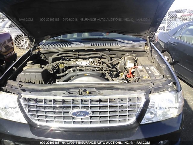 1FMDU75W45ZA47168 - 2005 FORD EXPLORER LIMITED 黑色 照片 10