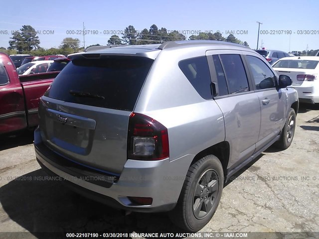 1C4NJCBA3ED882372 - 2014 JEEP COMPASS SPORT GRAY photo 4