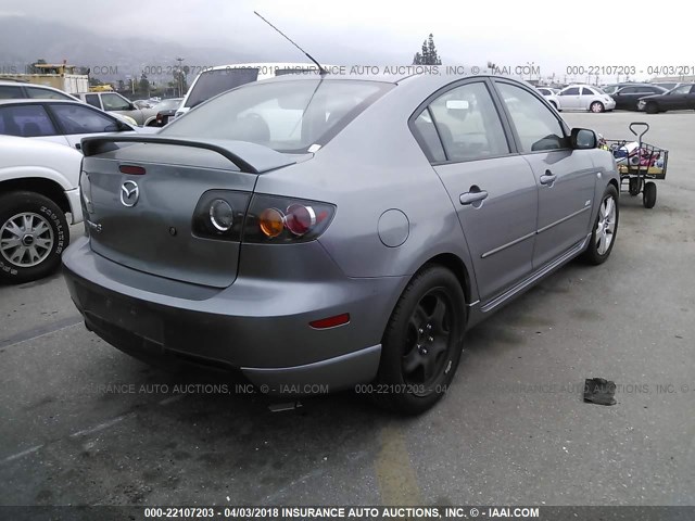 JM1BK323261510431 - 2006 MAZDA 3 S GRAY photo 4