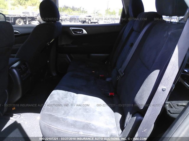 5N1AR2MN1FC628390 - 2015 NISSAN PATHFINDER S/SV/SL/PLATINUM 灰色 照片 8