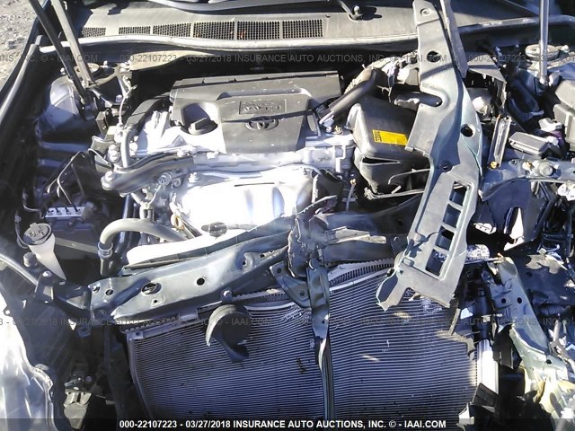 4T1BF1FK9FU022744 - 2015 TOYOTA CAMRY LE/XLE/SE/XSE GRAY photo 10