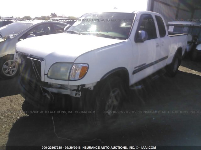 5TBRT34193S371784 - 2003 TOYOTA TUNDRA ACCESS CAB SR5 WHITE photo 2